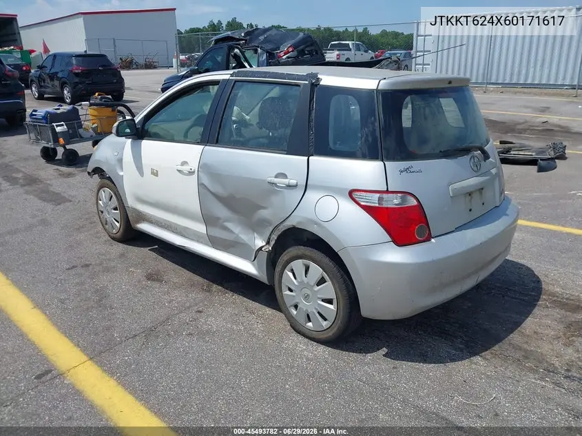 2006 Scion Xa VIN: JTKKT624X60171617 Lot: 45493782
