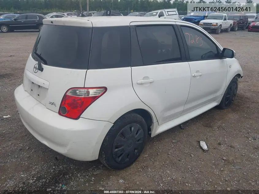 2006 Scion Xa VIN: JTKKT624560142641 Lot: 45587283