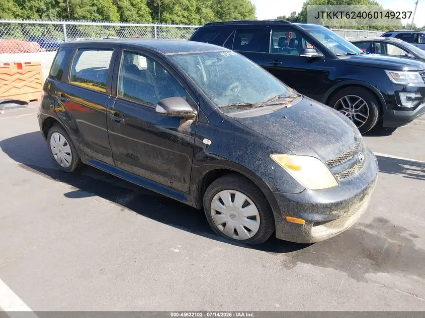 2006 Scion Xa VIN: JTKKT624060149237 Lot: 45632103