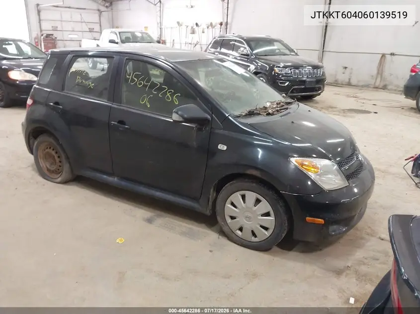 2006 Scion Xa VIN: JTKKT604060139519 Lot: 45642286