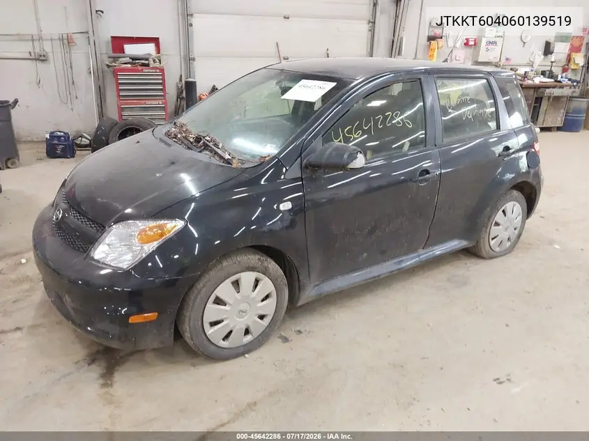 2006 Scion Xa VIN: JTKKT604060139519 Lot: 45642286