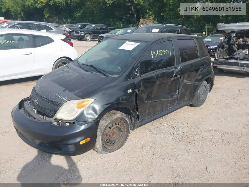 2006 Scion Xa VIN: JTKKT604960151958 Lot: 45659071