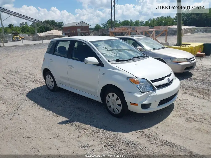 2006 Scion Xa VIN: JTKKT624460171614 Lot: 45662460