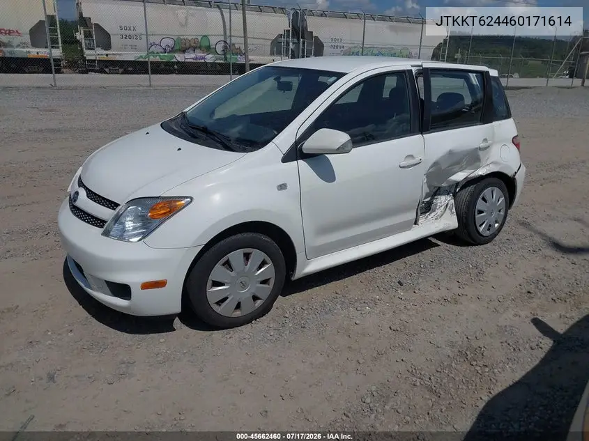 2006 Scion Xa VIN: JTKKT624460171614 Lot: 45662460