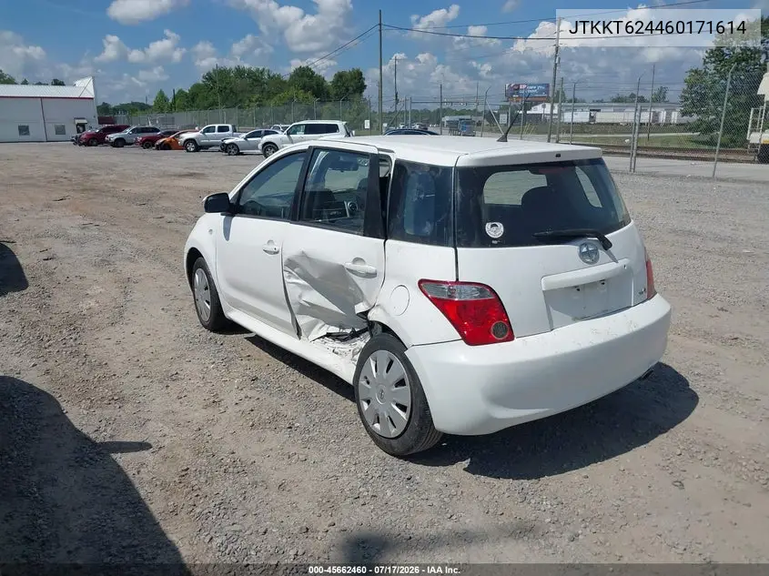 2006 Scion Xa VIN: JTKKT624460171614 Lot: 45662460