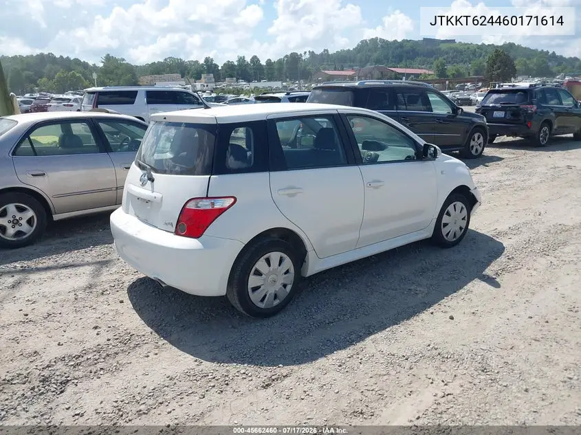 2006 Scion Xa VIN: JTKKT624460171614 Lot: 45662460
