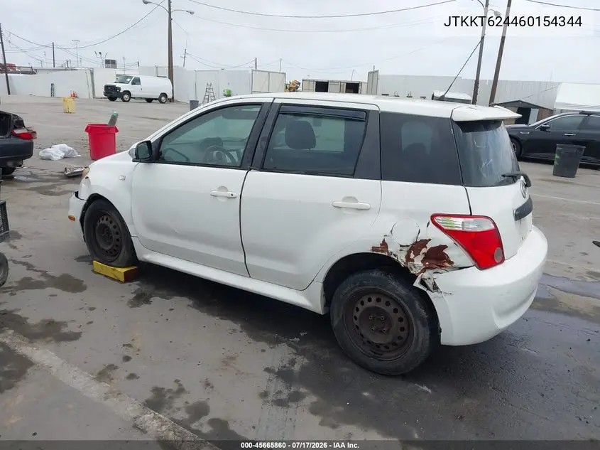 2006 Scion Xa VIN: JTKKT624460154344 Lot: 45665860