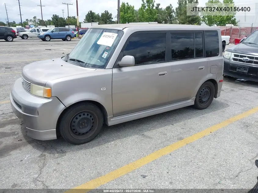 2004 Scion Xb VIN: JTLKT324X40156400 Lot: 45225472