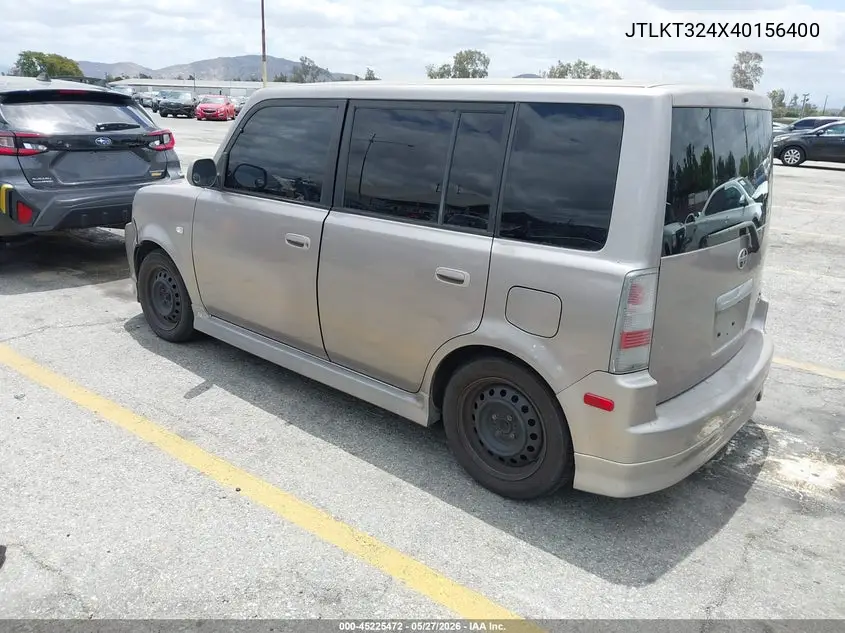 2004 Scion Xb VIN: JTLKT324X40156400 Lot: 45225472