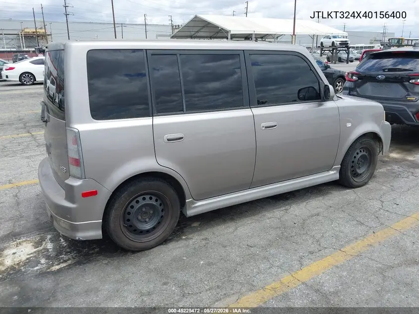 2004 Scion Xb VIN: JTLKT324X40156400 Lot: 45225472