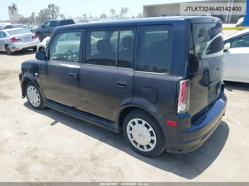 2004 Scion Xb VIN: JTLKT324640142400 Lot: 45316927