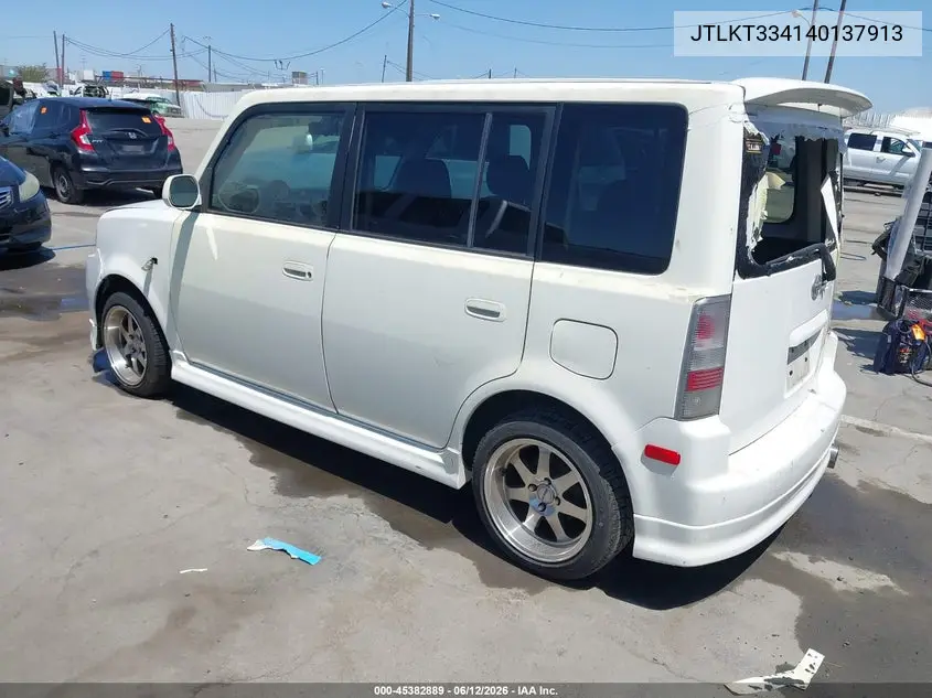 2004 Scion Xb VIN: JTLKT334140137913 Lot: 45382889