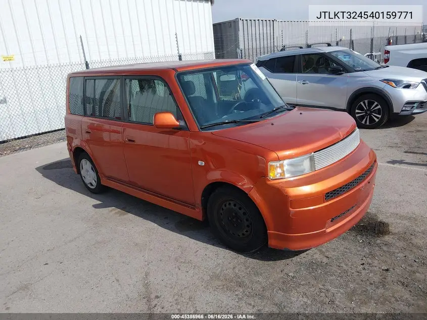 2004 Scion Xb VIN: JTLKT324540159771 Lot: 45386966