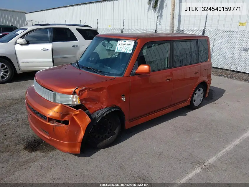 2004 Scion Xb VIN: JTLKT324540159771 Lot: 45386966