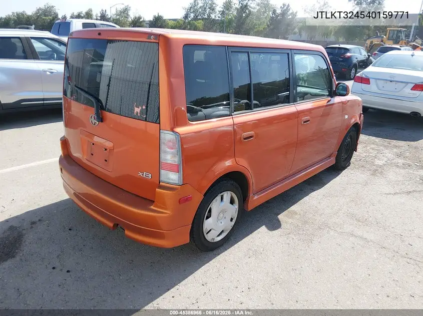 2004 Scion Xb VIN: JTLKT324540159771 Lot: 45386966