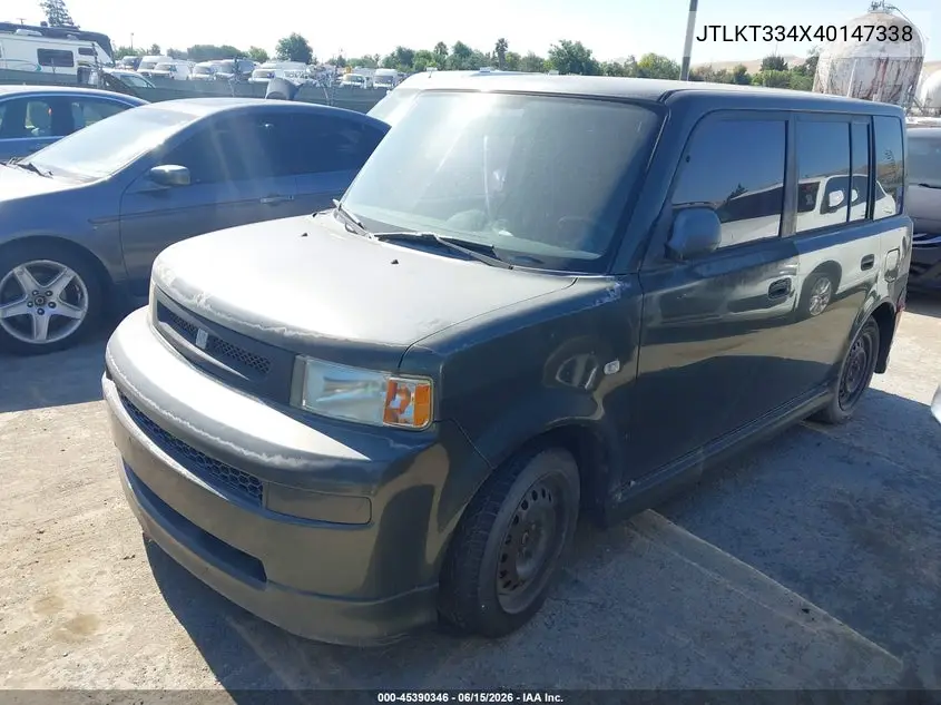 2004 Scion Xb VIN: JTLKT334X40147338 Lot: 45390346