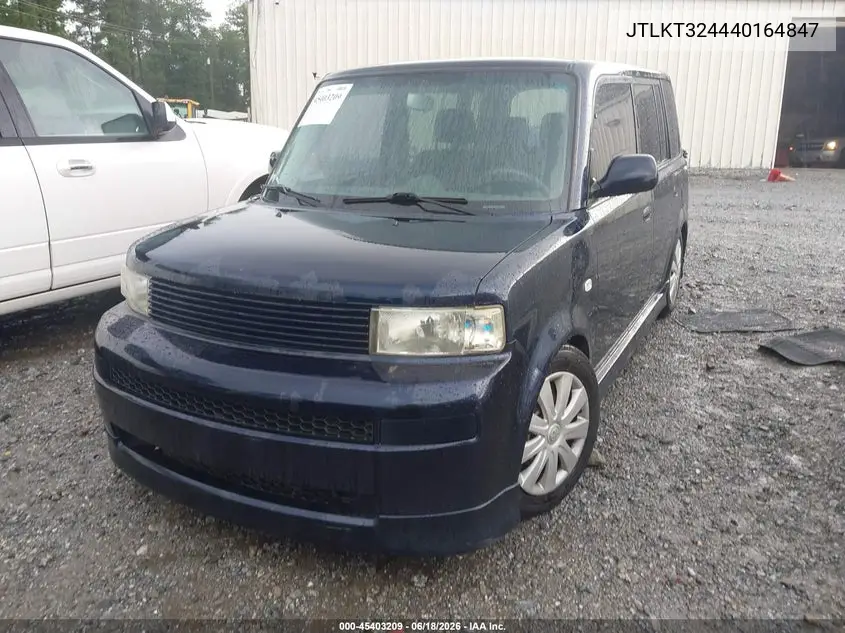 2004 Scion Xb VIN: JTLKT324440164847 Lot: 45403209