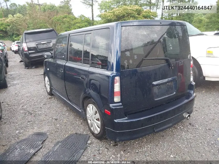 2004 Scion Xb VIN: JTLKT324440164847 Lot: 45403209