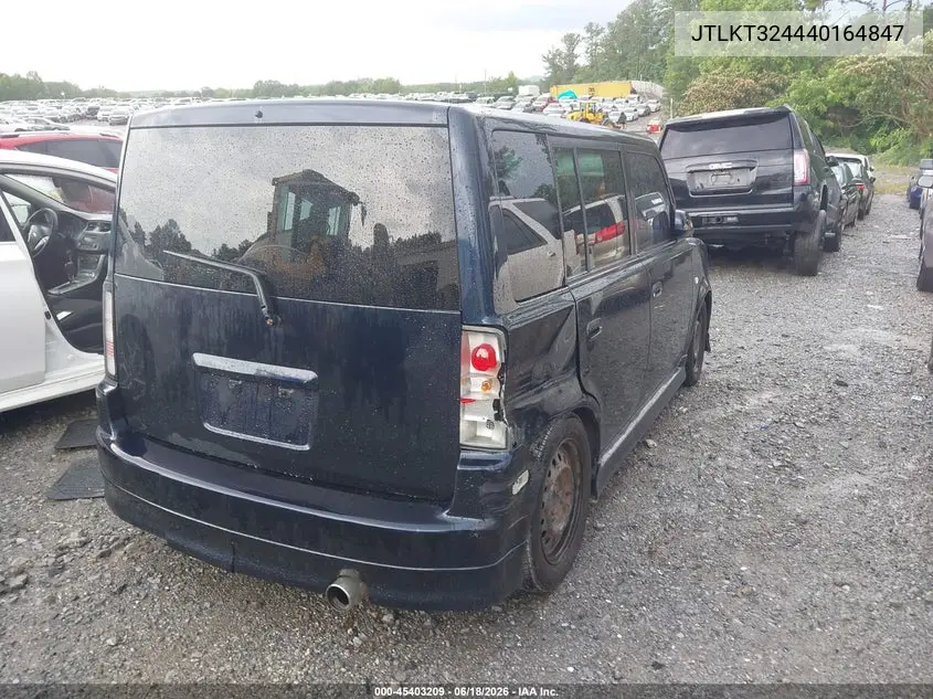 2004 Scion Xb VIN: JTLKT324440164847 Lot: 45403209