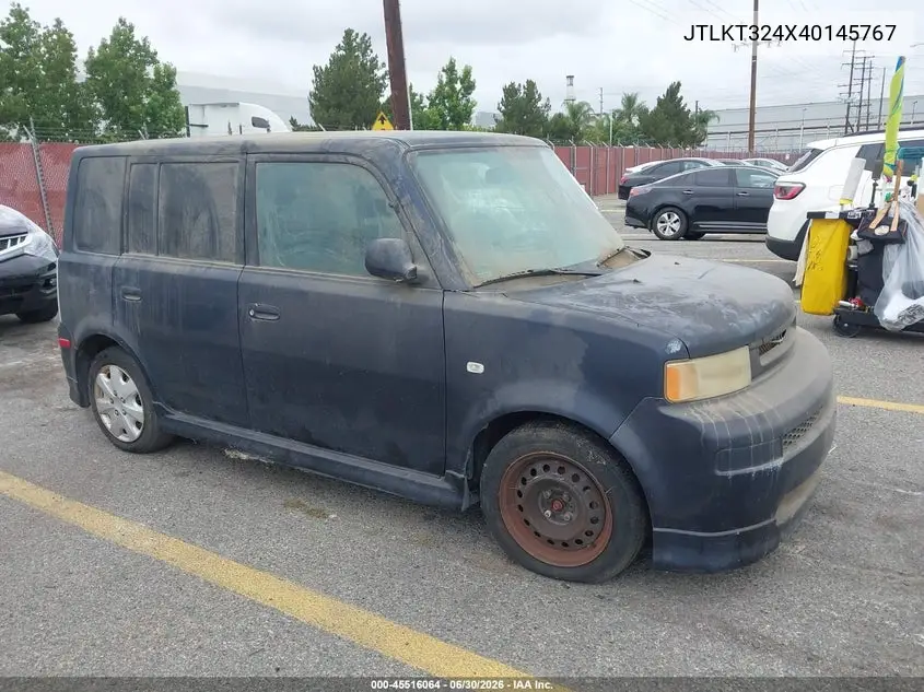 2004 Scion Xb VIN: JTLKT324X40145767 Lot: 45516064