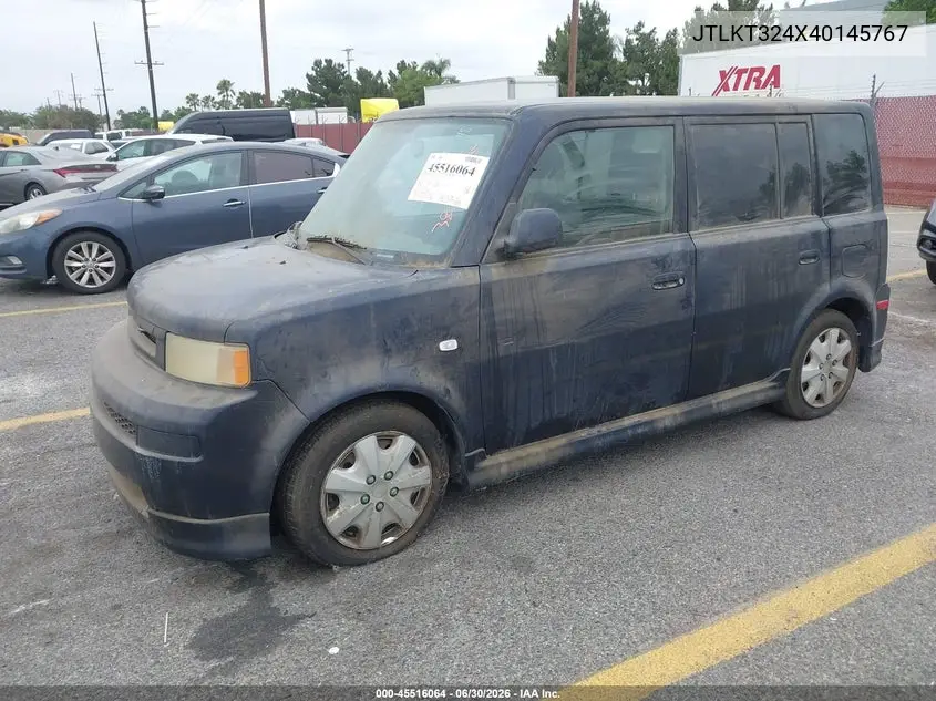 2004 Scion Xb VIN: JTLKT324X40145767 Lot: 45516064
