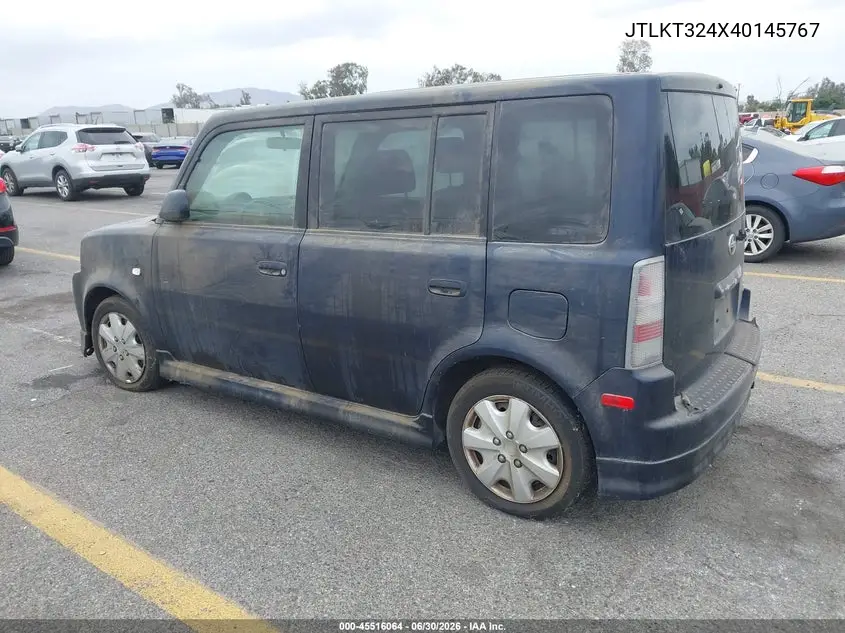 2004 Scion Xb VIN: JTLKT324X40145767 Lot: 45516064