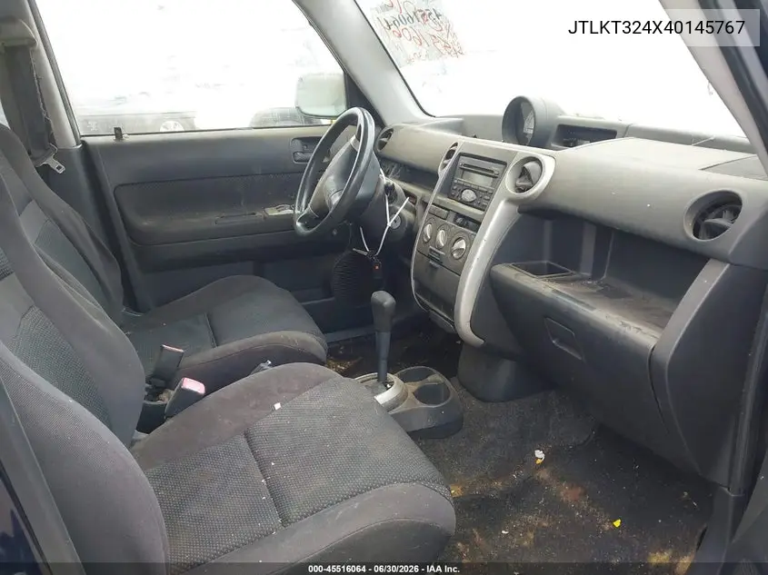 2004 Scion Xb VIN: JTLKT324X40145767 Lot: 45516064
