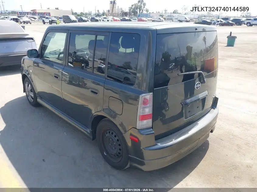 2004 Scion Xb VIN: JTLKT324740144589 Lot: 45543904