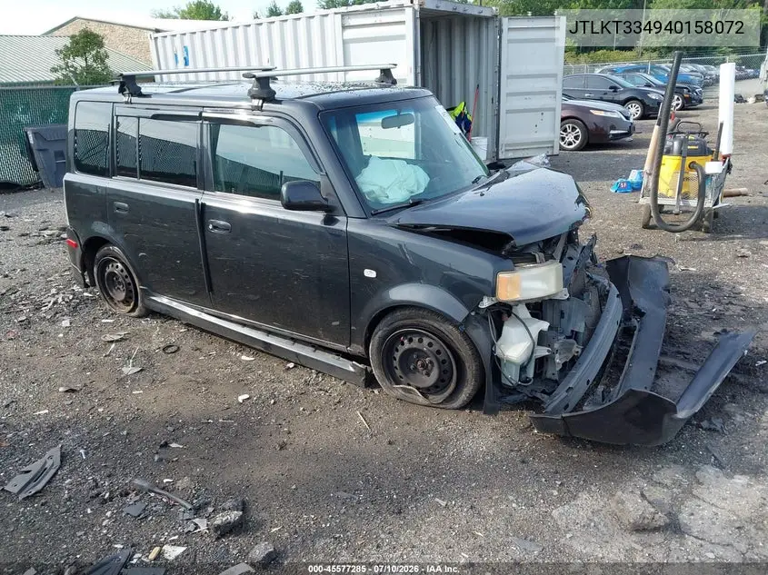 2004 Scion Xb VIN: JTLKT334940158072 Lot: 45577285