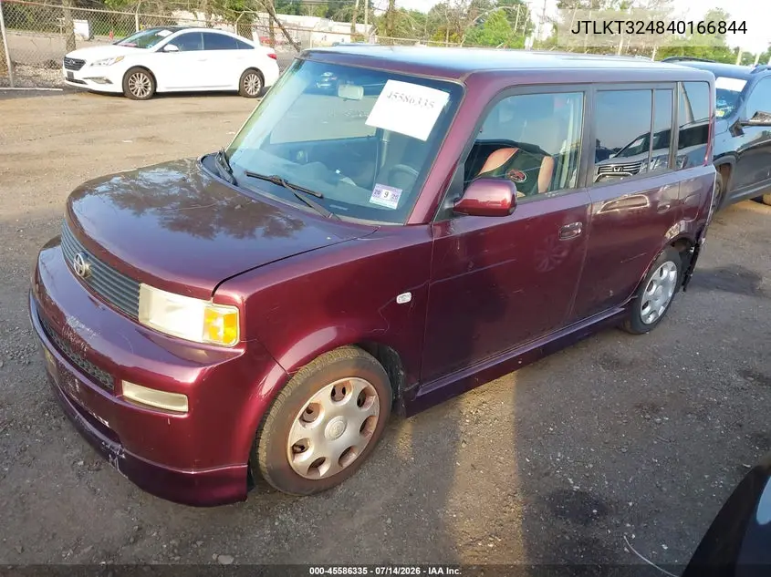 2004 Scion Xb VIN: JTLKT324840166844 Lot: 45586335