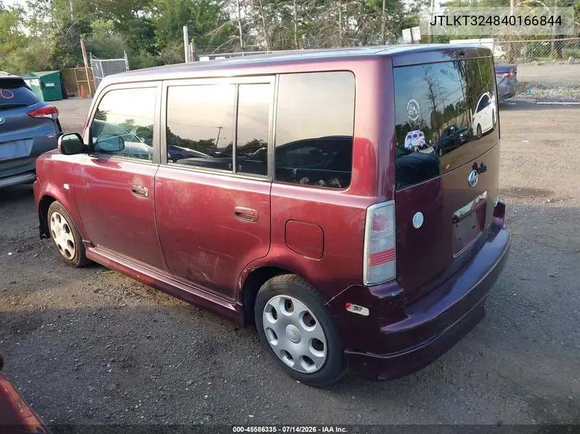 2004 Scion Xb VIN: JTLKT324840166844 Lot: 45586335
