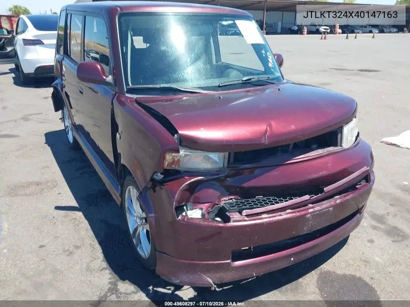 2004 Scion Xb VIN: JTLKT324X40147163 Lot: 45608297