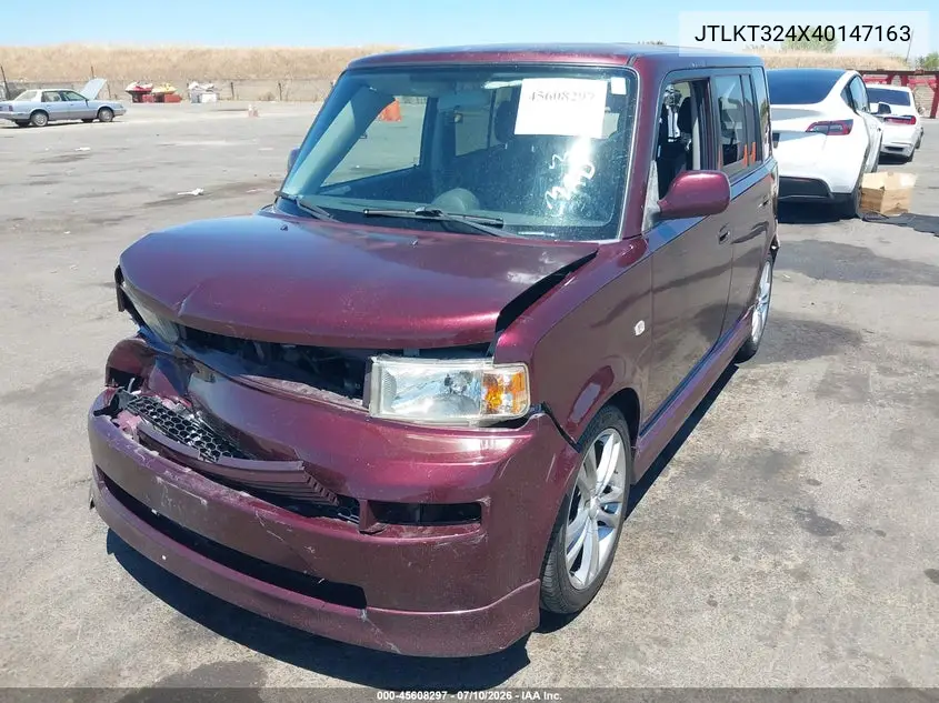 2004 Scion Xb VIN: JTLKT324X40147163 Lot: 45608297