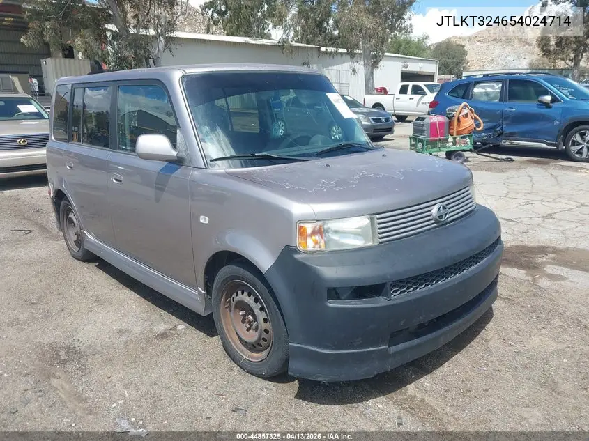2005 Scion Xb VIN: JTLKT324654024714 Lot: 44857325