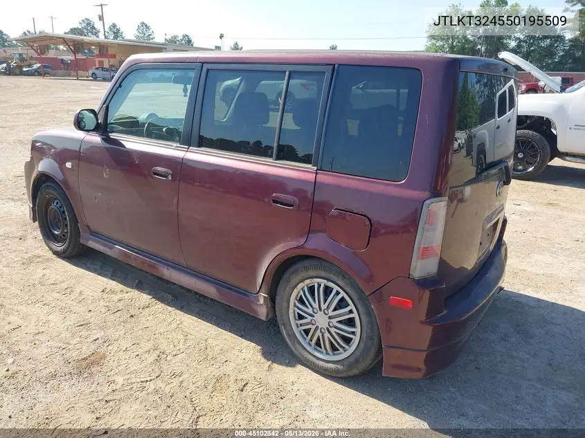 2005 Scion Xb VIN: JTLKT324550195509 Lot: 45102842