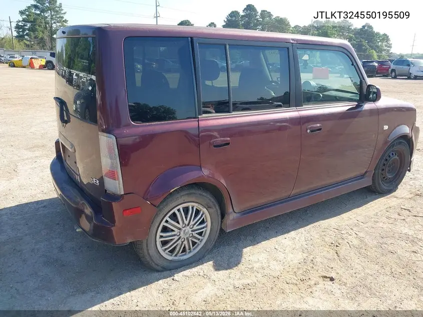 2005 Scion Xb VIN: JTLKT324550195509 Lot: 45102842