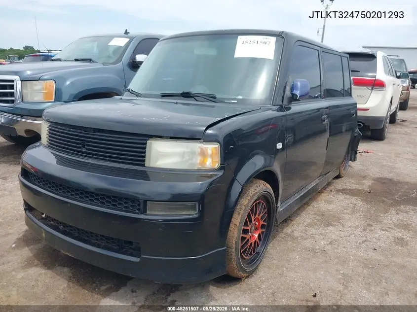 2005 Scion Xb VIN: JTLKT324750201293 Lot: 45251507