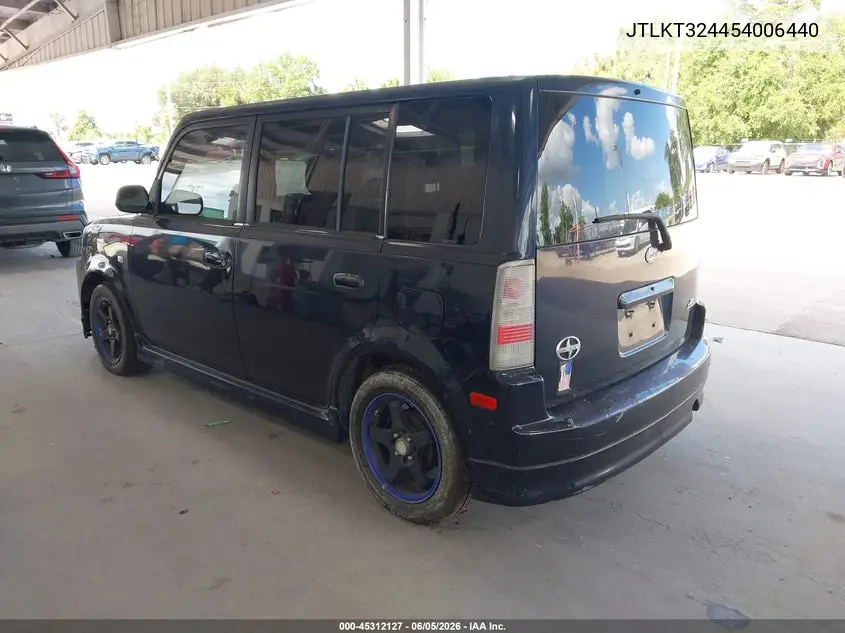 2005 Scion Xb VIN: JTLKT324454006440 Lot: 45312127