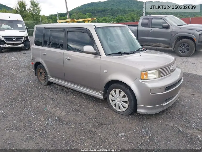 2005 Scion Xb VIN: JTLKT324050202639 Lot: 45364657