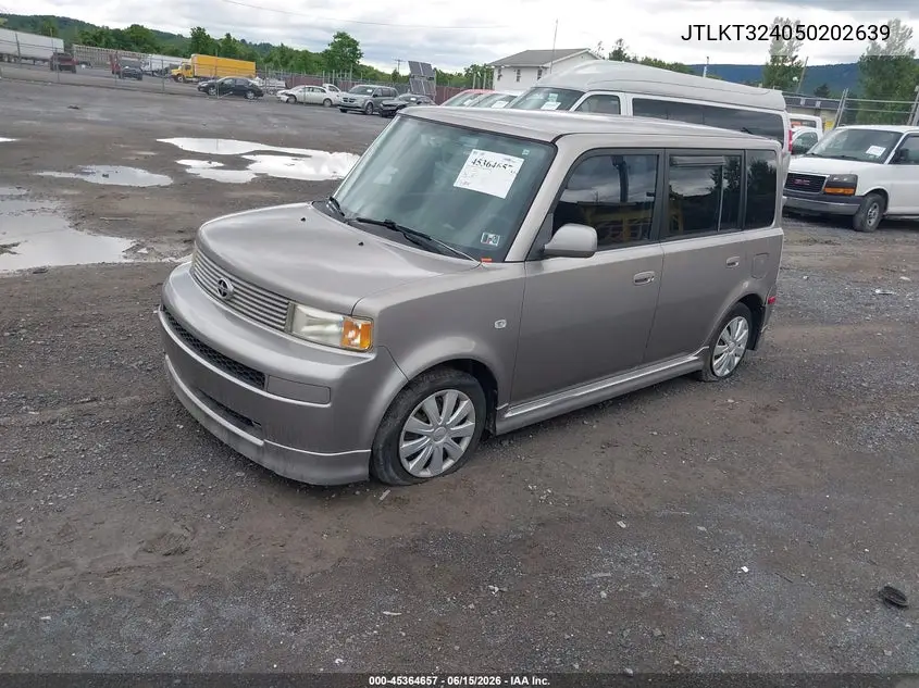 2005 Scion Xb VIN: JTLKT324050202639 Lot: 45364657