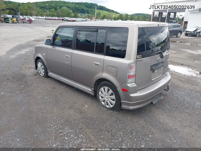 2005 Scion Xb VIN: JTLKT324050202639 Lot: 45364657