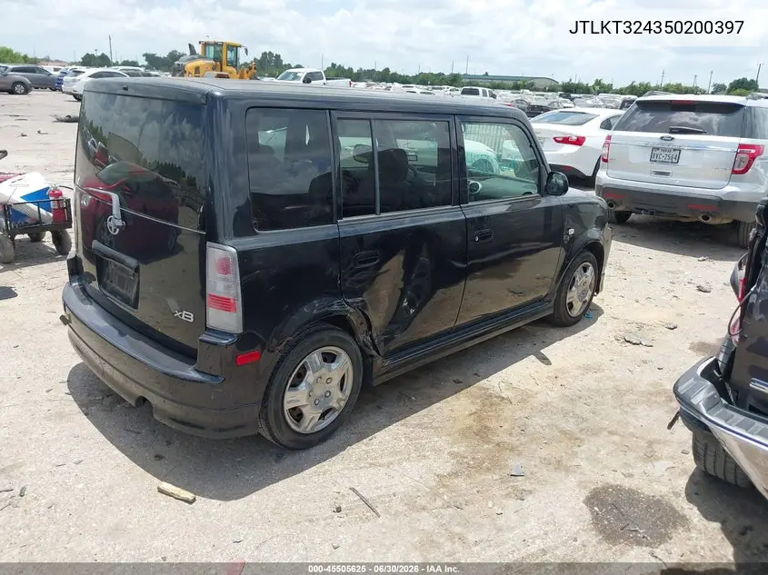 2005 Scion Xb VIN: JTLKT324350200397 Lot: 45505625