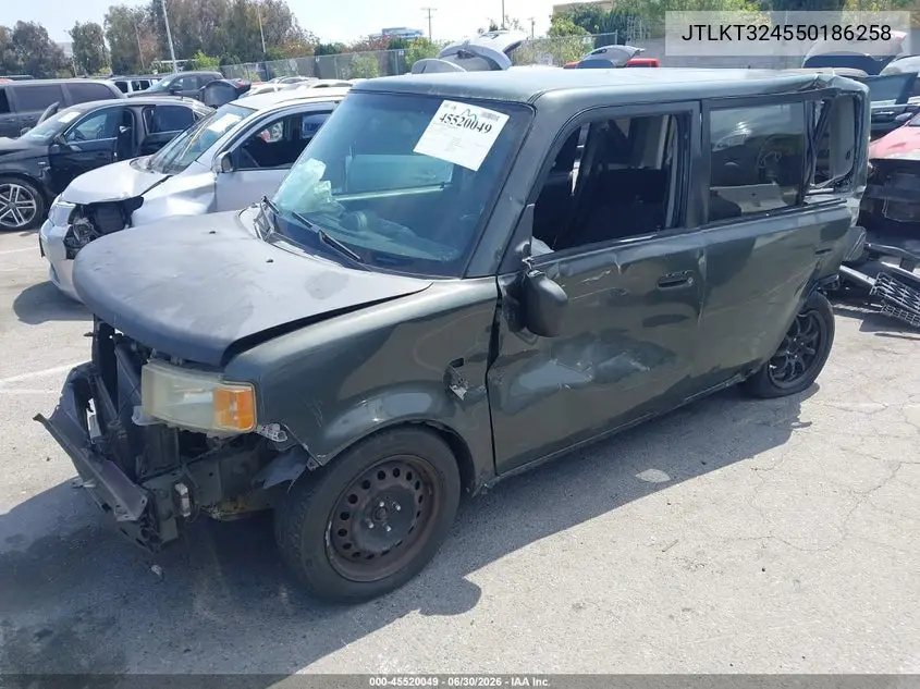 2005 Scion Xb VIN: JTLKT324550186258 Lot: 45520049
