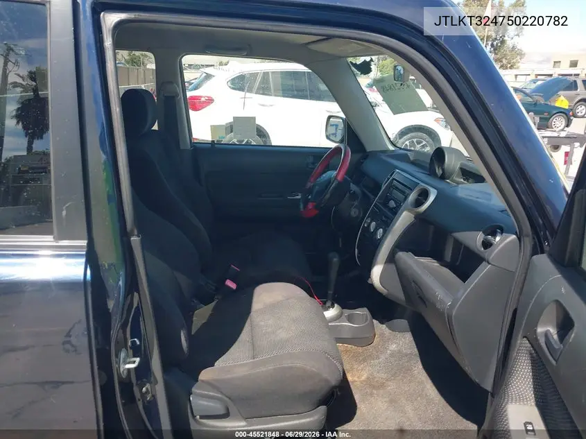 2005 Scion Xb VIN: JTLKT324750220782 Lot: 45521848