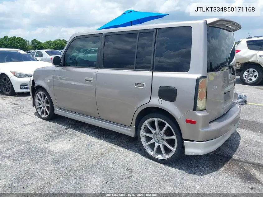 2005 Scion Xb VIN: JTLKT334850171168 Lot: 45537386