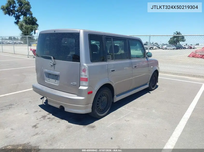2005 Scion Xb VIN: JTLKT324X50219304 Lot: 45555042