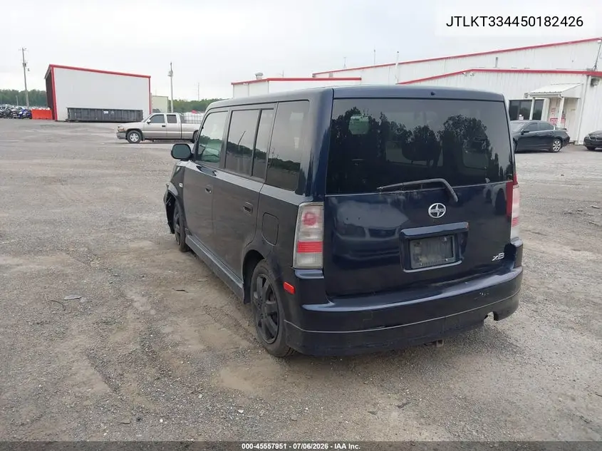 2005 Scion Xb VIN: JTLKT334450182426 Lot: 45557951