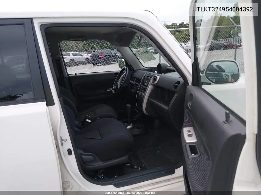 2005 Scion Xb VIN: JTLKT324954004392 Lot: 45617965