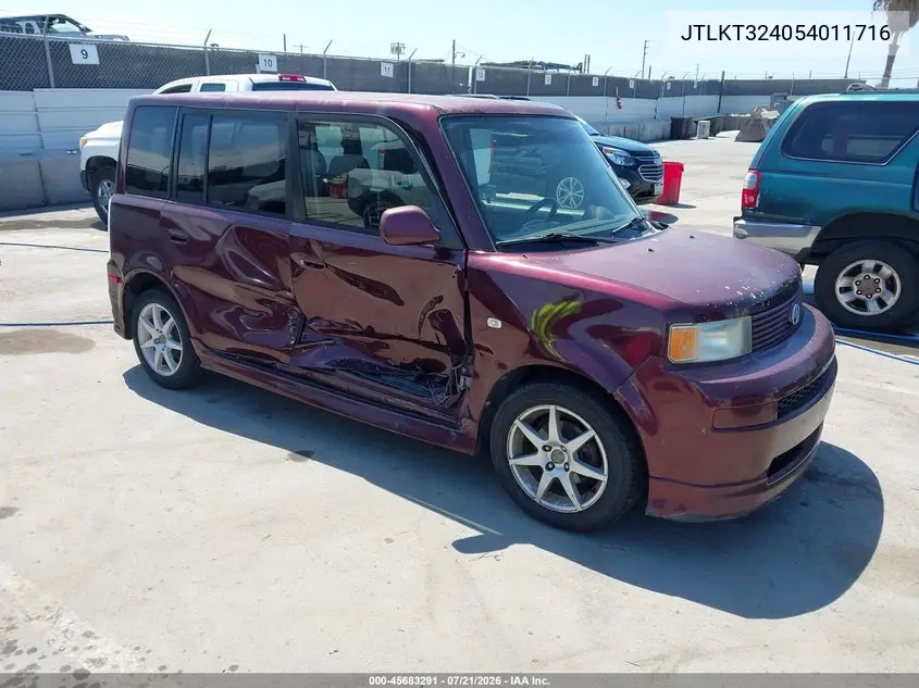 2005 Scion Xb VIN: JTLKT324054011716 Lot: 45683291