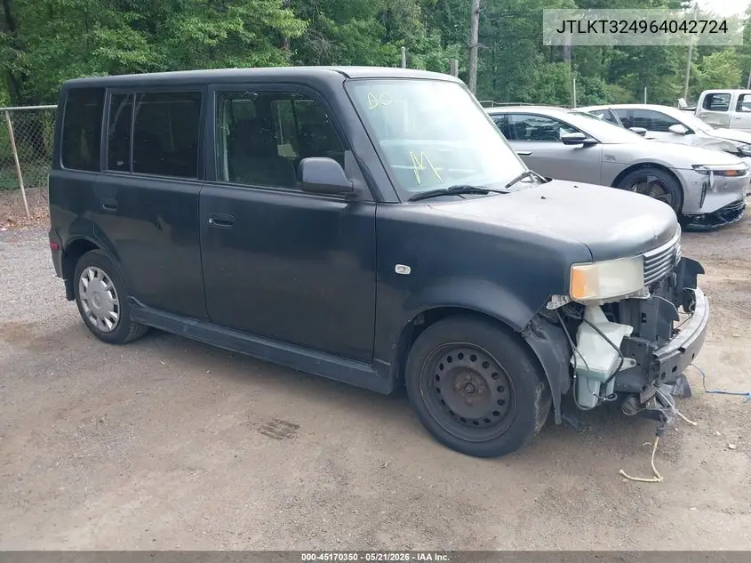 2006 Scion Xb VIN: JTLKT324964042724 Lot: 45170350